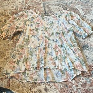 Floral Peplum